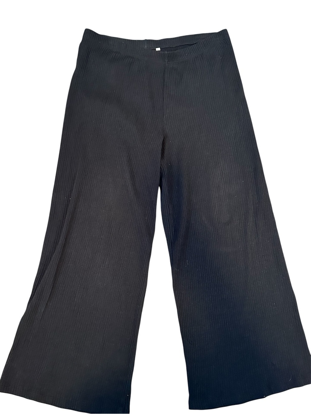 KOTN Ribbed‎ Knit Stretch wide leg Flare Pants High Waist Egyptian Cotton XXL
